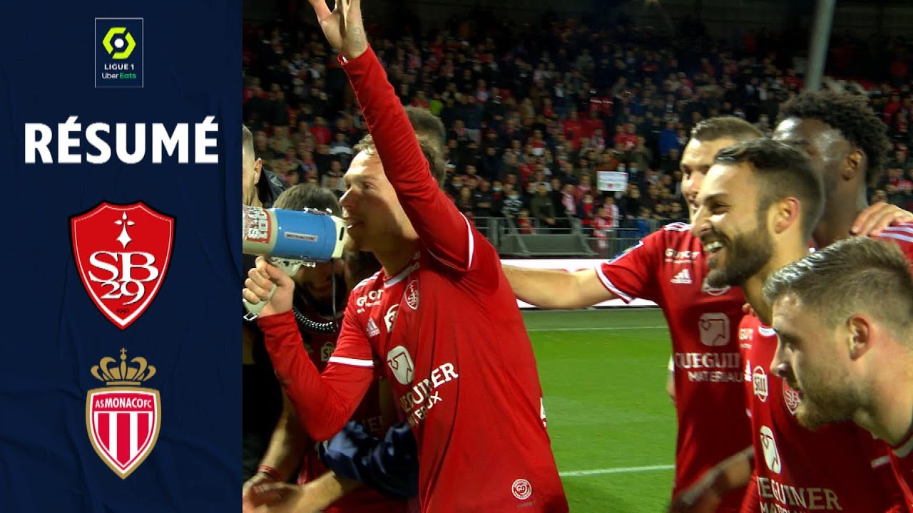 STADE BRESTOIS 29 - AS MONACO (2 - 0) - Résumé - (SB29 - ASM) / 2021 ...