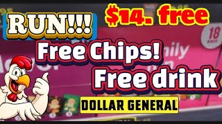RUN!Free chips Free drink at Dollar General 90% off! #glitches #couponing 