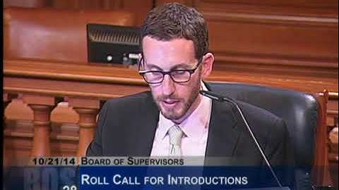 10/21/2014 - San Francisco Supervisor Scott Wiener Introducing Open Source Voting Legislation