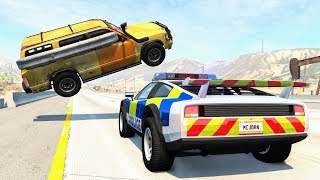 Crazy Police Chases #94 - BeamNG Drive Crashes