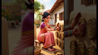 Indian Village Morning Routine 🌅 | Aloo Paratha & Green Chutney Recipe 😋 | 3D Doll Cooking Animation