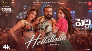 Hallallallo full video |peddy telugu | ram charan | budhi babu |shruthi haasan | janhvi |AR  rhaman