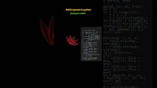 🐍 Python Rakhi Special ❤️ | Beautiful Flower Animation Using Python | Code With Sadik