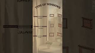 Types of Window #window#design#types#buildingdesign #atchitect