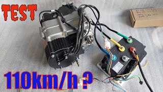 Test động cơ 3000w 4 số tốc độ hơn 100kmh hàng siêu phẩm chế xe 2 bánh