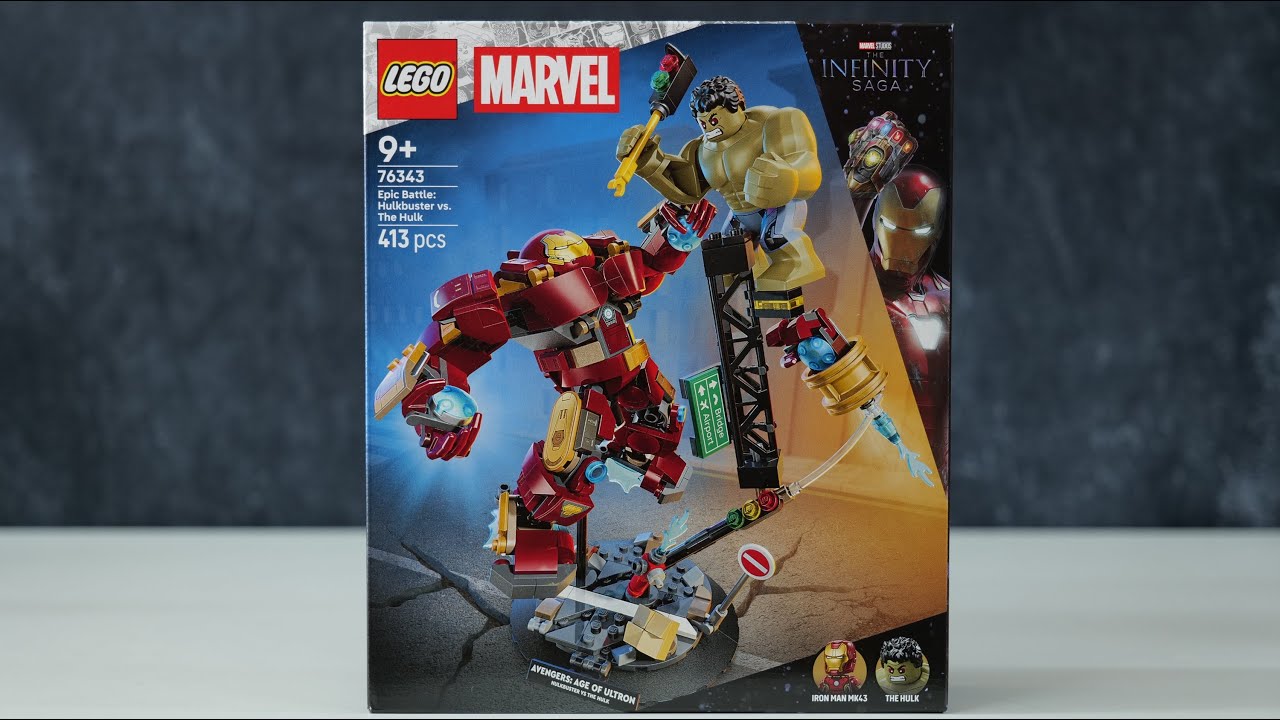 Конструктор LEGO Marvel Легендарная битва Халкбастер vs. Халк