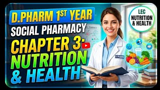 D PHARM 1ST years ll Social PHARMACY, Chapter 3 Lec 12 with Nutrition in Basics of Health nutrition