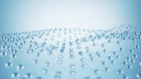 Loop animation of molecule structure with hexagonal shape, 3d rendering