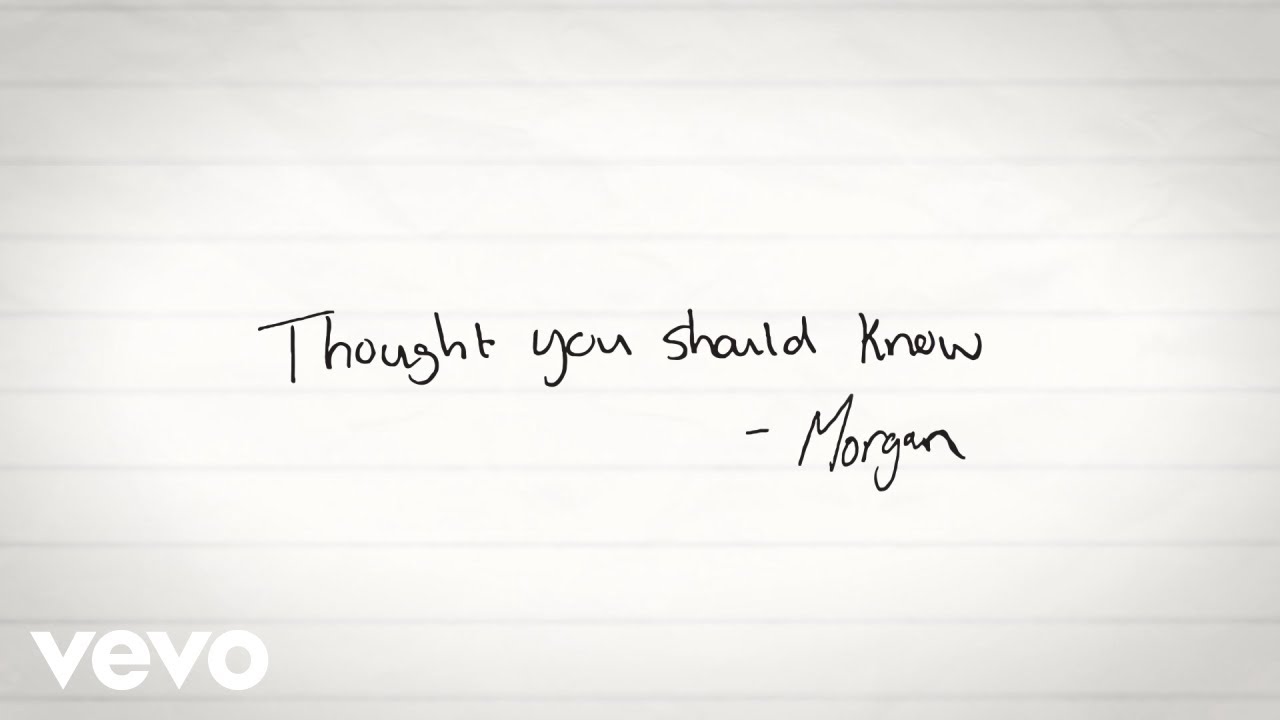 Morgan Wallen – Thought You Should Know (Lyric Video)