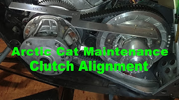 How to Check and Adjust Clutch Alignment on an Arctic Cat Diamond Drive Snowmobile.