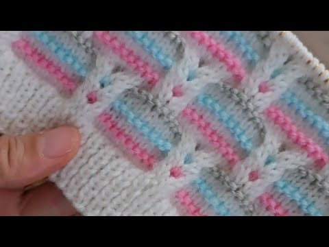 I Knitted It With 4 Colors and It Was Amazing ✅️Baby Vest Cardigan Sweater Model
