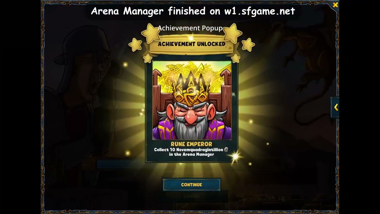 Arena Manager New Achievement and finishing screen YouTube