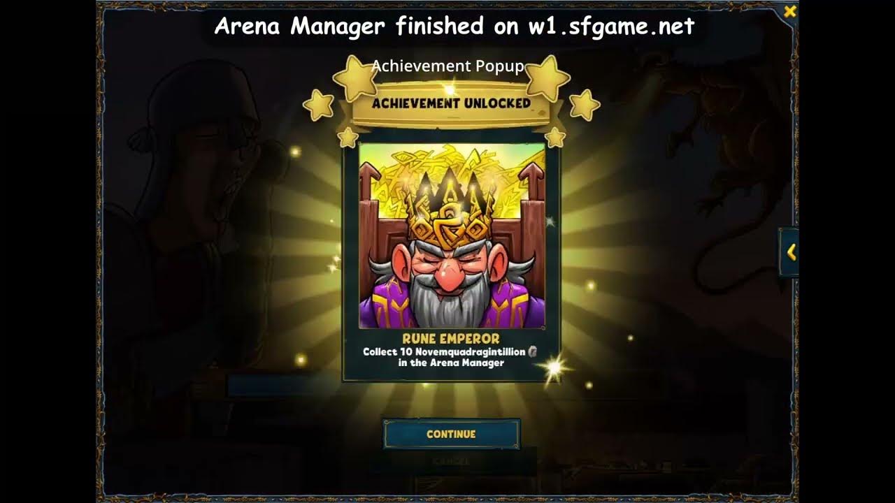 Shakes & Fidget Arena Manager New Achievement and finishing screen YouTube