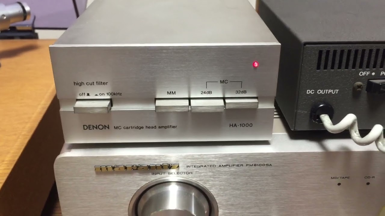 ヤフオク用 DENON デノン MCカートリッジヘッドアンプ□ HA-1000 動作