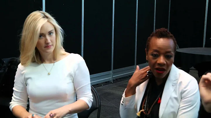 Blindspot's Ashley Johnson (May) and Marianne Jean...