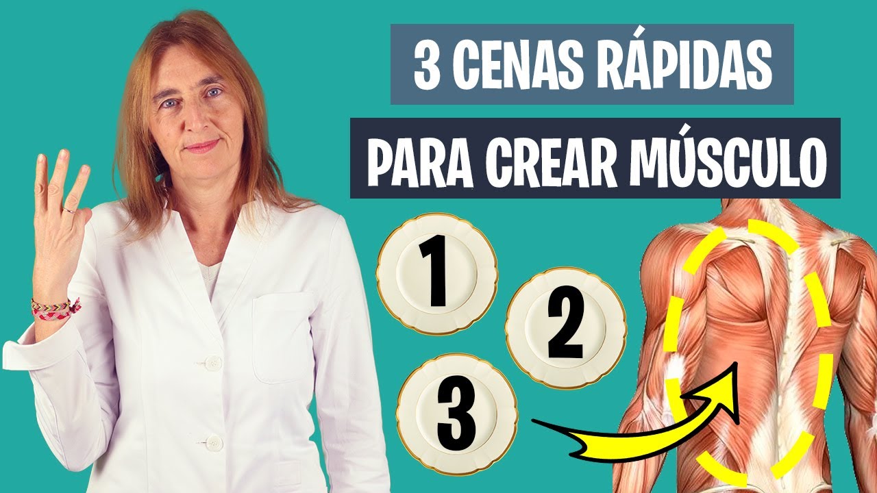 3 CENAS FÁCILES para AUMENTAR MASA MUSCULAR | Cenas para hipertrofia | Nutrición deportiva