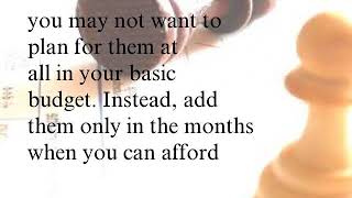 Surviving On An Irregular Income