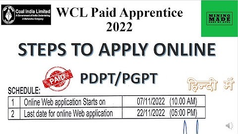 How to apply WCL Paid Apprentice 2022 #applyonline #pdpt #nats  #miningmadeeasy