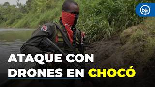 ELN ataca con drones estación de Policía en Chocó: dos heridos