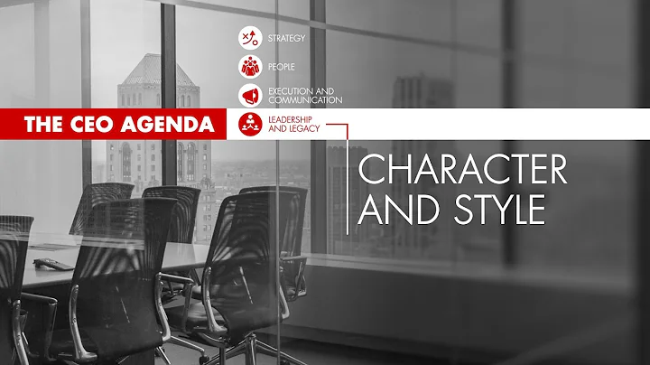 The CEO Agenda: Character and Style