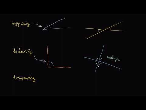 Videó: Mit jelent a tompaszög a matematikában?