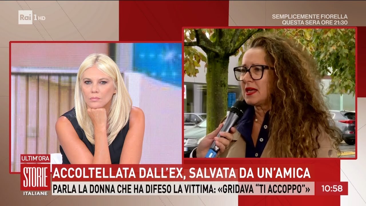 Accoltellata dall'ex, parla Roberta, la donna che l'ha salvata - Storie italiane 10/09/2025