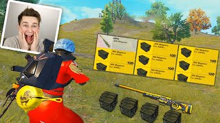 FOUND A CRATE WITH INFINITY AWM AMMO! | PUBG MOBILE