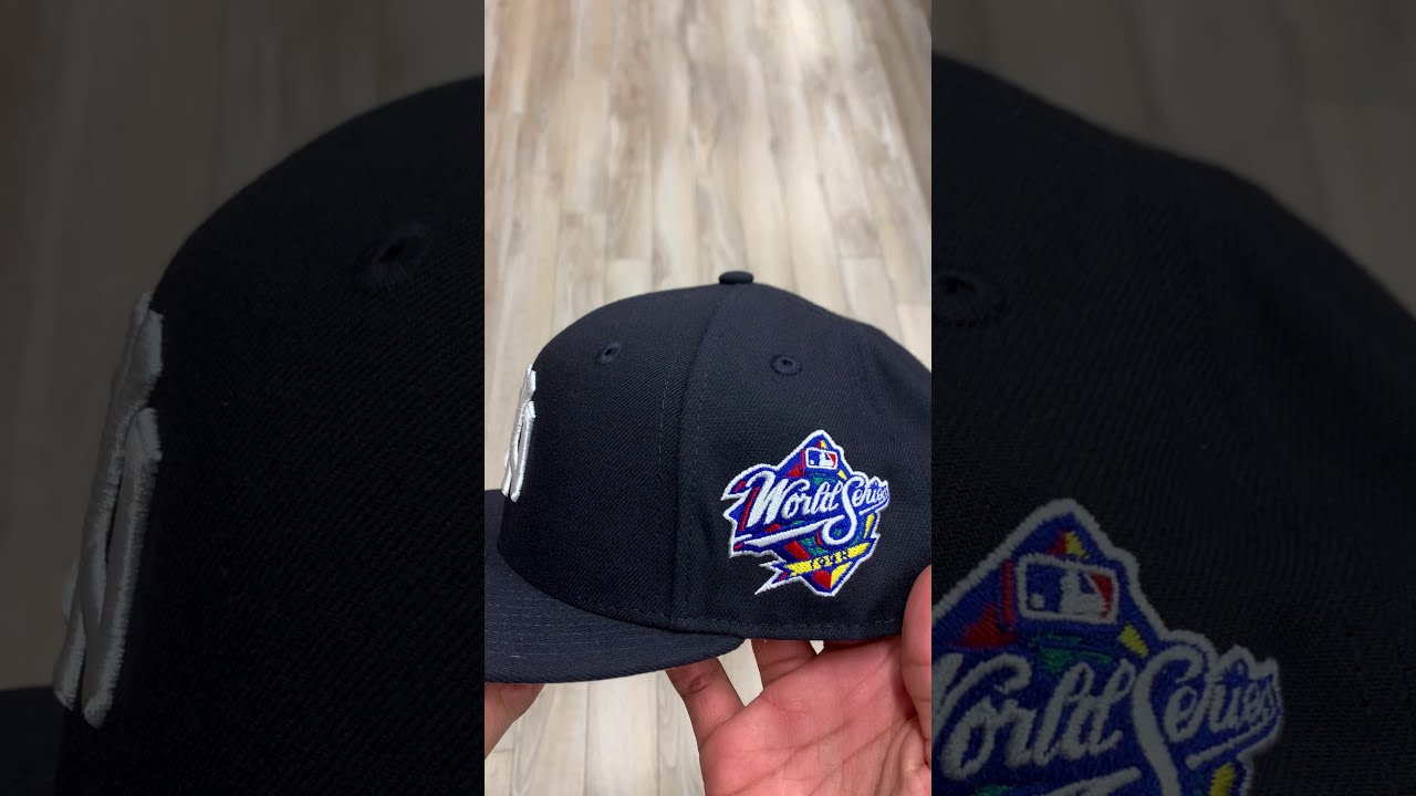 New York Yankees 1998 World Series New Era 59Fifty Fitted Hats Gray Under Brim