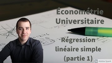 Économétrie - Régression linéaire simple