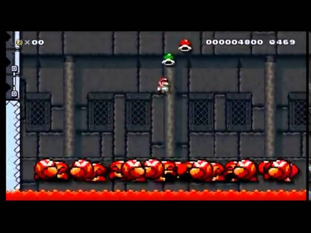 Mario Maker Pit Of Panga U Break First Clear 世界一難しいコースを世界初攻略 マリオメーカー Youtube