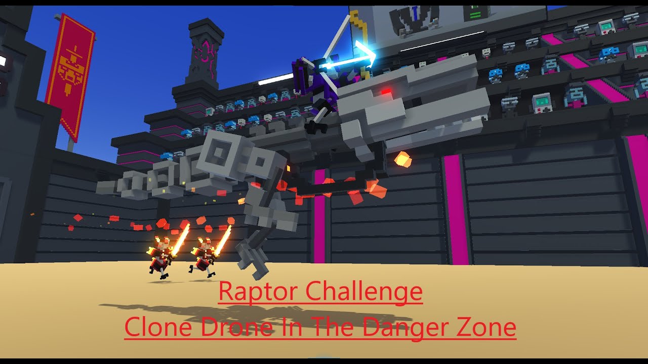 I Completed The Raptor Challenge in Clone Drone in the Danger Zone