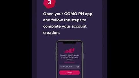 How to Activate Sim - GOMO