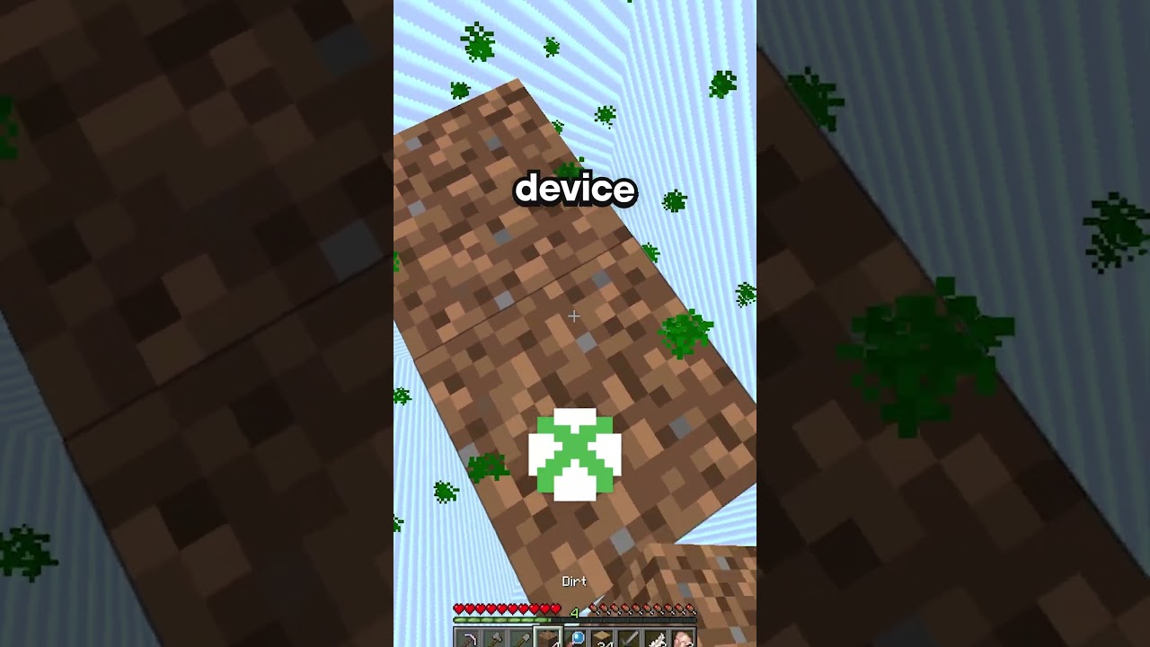 CONSOLES can join Oneblock! ❤️👍 #minecraft #gaming #smp #cosmosmc #oneblock