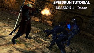 Devil May Cry 2 Speedrun Tutorial Introduction - Mission 1 Dante