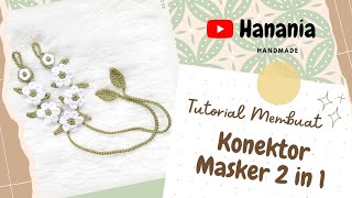 Konektor Masker Rajut Krokot 2 in 1 | Crochet Tutorial | Strap Masker Rajut