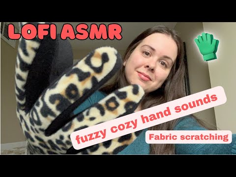 ASMR - hand sounds with fuzzy velvet gloves 🧤 and fabric scratching - fast and aggressive triggers