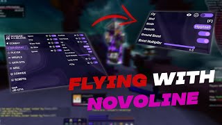 hacking on hypixel skywars w/ Novoline Client | Smooth hypixel hacking video (FLYING)