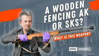 A Wooden Fencing Ak With Firearms Weaponry Expert Jonathan Ferguson