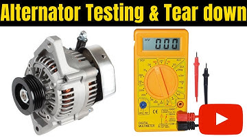 Alternator Diagnosis & Complete Tear down (Toyota - low charge voltage)