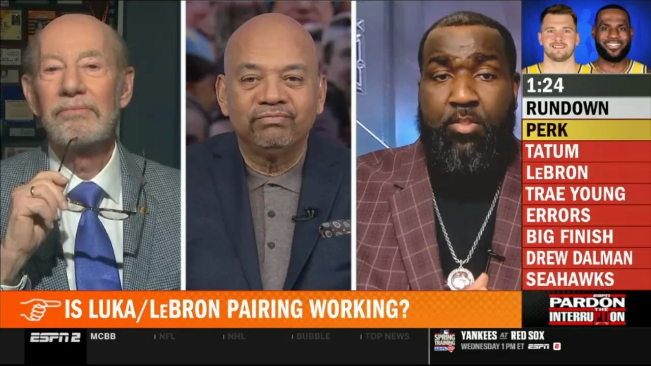 Pardon the Interruption | Perkins says that when Luka, LeBron play together, Lakers not a good team