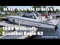 1985 wellcraft excalibur eagle 4242 feet of bad ass old boat haul out with more muscle needed