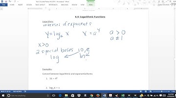 Section 6 4 Logarithms