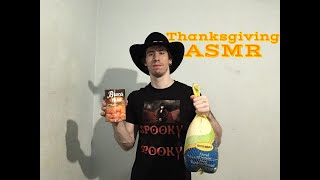 Thanksgiving ASMR | Swishing, Crinkling, Tapping & Rubbing Using Thanksgiving-related Food Items