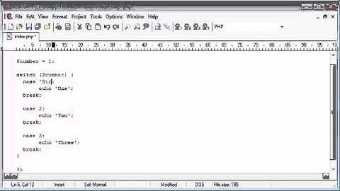 Beginner PHP Tutorial   28   switch Statement