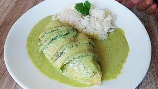 💥Pechuga de Pollo en Salsa de Chile Poblano.