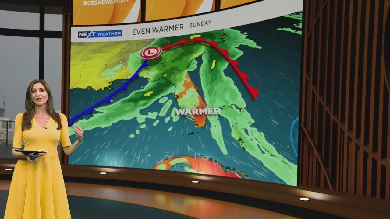Warming trend continues across South Florida as weekend rain chances ...