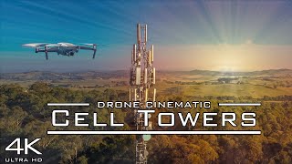 【4K】UltraHD 🇦🇺 Drone Aerial Flypast of Cell Towers with a Mavic 2 Pro