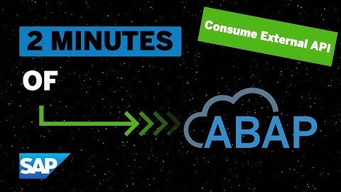 ABAP: Consume External API
