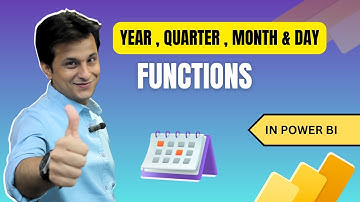 12.1 Year, Quarter, Month & Day Functions in Power BI (Power Query) | Power BI Tutorial for Beginner