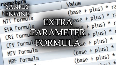 YEP.69 - Extra Parameter Formula - RPG Maker MV